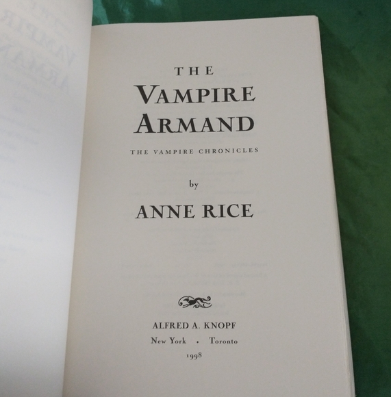The Vampire Armand Hardcover by Anne Rice - Picture 5 of 6